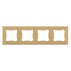 ELDLUX ELDGROUND quadruple plastic frame, gold