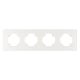 ELDLUX ELDELIN quadruple plastic frame, white