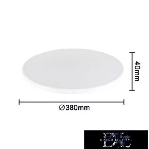 UNIVERSO ceiling lamp 32W 2430lm CCT with switch D380x40mm IP44 white