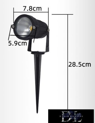 UNIVERSO Garden spotlight 5w 290lm 4000k IP65 black 285x78mm