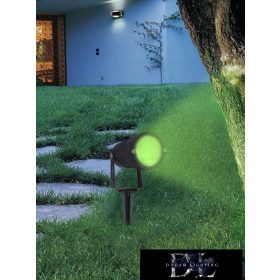   UNIVERSO Garden spotlight 5w 290lm green light IP65 black 285x78mm