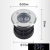 UNIVERSO LED foot switch lamp 3w 300lm 3000k 45° IP67 steel Ø90-Ø76x85mm