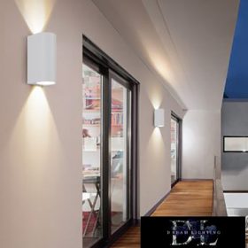 UNIVERSO wall lamp 2×GU10 IP65 68×80×150mm white