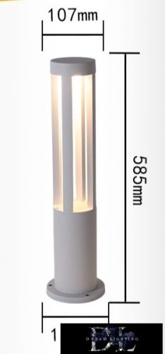 UNIVERSO garden lamp COB LED 12w 600lm 3000k IP65 ∅107/∅150×585mm white