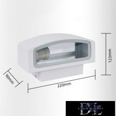 UNIVERSO Outdoor wall lamp E27 Max 60W IP44 white 220x90x123mm