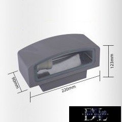 UNIVERSO Outdoor wall lamp E27 Max 60W IP44 gray 220x90x123mm