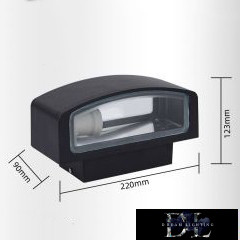 UNIVERSO Outdoor wall lamp E27 Max 60W IP44 black 220x90x123mm