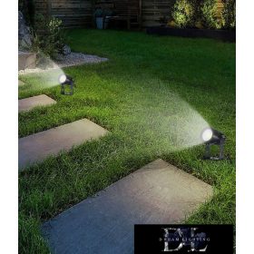   UNIVERSO Garden spotlight 3.5w 360lm 6500k 60° IP65 black 100x78mm