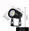UNIVERSO Garden spotlight 3.5w 360lm 6500k 60° IP65 black 100x78mm
