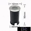 UNIVERSO Underwater lamp LED AC/DC-12/24v 1w 90lm 6500k 30° IP68 steel Ø42-Ø38x90mm