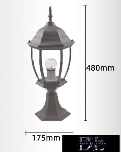 UNIVERSO Outdoor garden lamp 1xE27 Max.60W IP55 gray D175x480mm