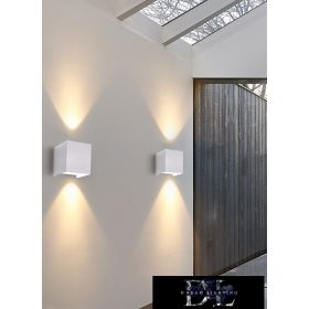   UNIVERSO wall lamp LED 12w 1000lm 3000k IP55 100×100×100mm white