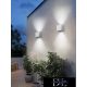 UNIVERSO wall lamp LED 12w 1000lm 6500k IP55 100×100×100mm gray