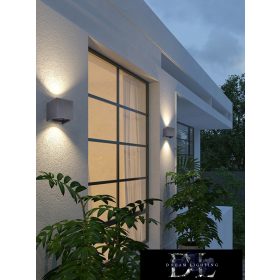   UNIVERSO wall lamp LED 12w 1000lm 3000k IP55 100×100×100mm black