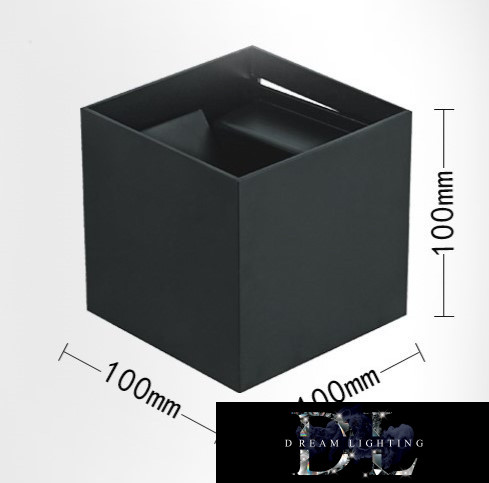 UNIVERSO wall lamp LED 12w 1000lm 4000k IP55 100×100×100mm black