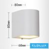 UNIVERSO wall lamp 1×GU10 IP65 68×80×80mm white