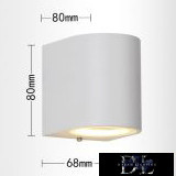 UNIVERSO wall lamp 1×GU10 IP65 68×80×80mm white