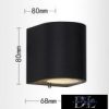 UNIVERSO wall lamp 1×GU10 IP65 68×80×80mm black