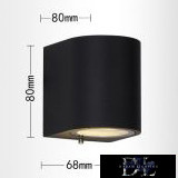 UNIVERSO wall lamp 1×GU10 IP65 68×80×80mm black