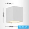 UNIVERSO wall lamp 1×GU10 IP65 68×80×80mm white