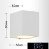 UNIVERSO wall lamp 1×GU10 IP65 68×80×80mm white