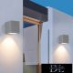 UNIVERSO wall lamp 1×GU10 IP65 68×80×80mm gray