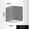 UNIVERSO wall lamp 1×GU10 IP65 68×80×80mm gray