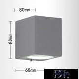 UNIVERSO wall lamp 1×GU10 IP65 68×80×80mm gray