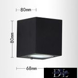 UNIVERSO wall lamp 1×GU10 IP65 68×80×80mm black