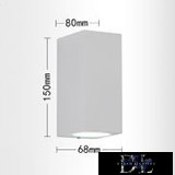 UNIVERSO wall lamp 2×GU10 IP65 68×80×150mm white