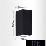 UNIVERSO wall lamp 2×GU10 IP65 68×80×150mm black