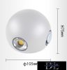 UNIVERSO wall lamp LED 10w 1200lm 4000k IP65 ∅105×75mm white