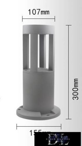 UNIVERSO garden lamp COB LED 12w 600lm 6500k IP65 ∅94/∅105×300mm gray