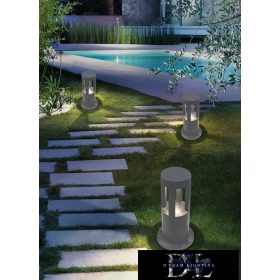   UNIVERSO garden lamp COB LED 12w 600lm 4000k IP65 ∅94/∅105×300mm gray
