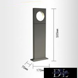 UNIVERSO garden lamp LED 12w 600lm 3000k IP65 170×70×500mm gray