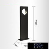 UNIVERSO garden lamp LED 12w 600lm 6500k IP65 170×70×500mm black