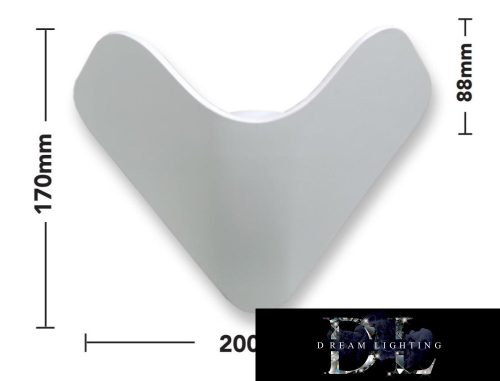 UNIVERSO wall lamp LED 12w 1000lm 3000k IP65 200×170×88mm white