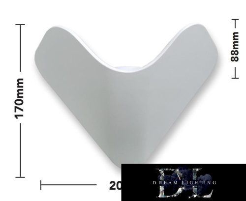 UNIVERSO wall lamp LED 12w 1000lm 6500k IP65 200×170×88mm white