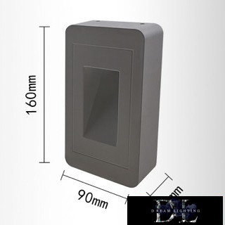 UNIVERSO Pedestal LED luminaire 12w 1000lm 4000k 120° IP65 gray 160x90x36mm