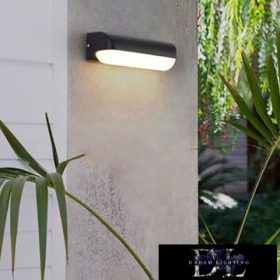   UNIVERSO Outdoor wall lamp 12w 1200lm 3000k 180° IP65 262×67×98mm black