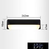 UNIVERSO Outdoor wall lamp 12w 1200lm 3000k 180° IP65 262×67×98mm black