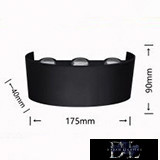 UNIVERSO wall lamp LED 6*3w 1650lm 4000k IP65 175×90×40mm black