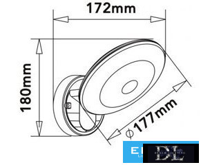 UNIVERSO Outdoor wall lamp 10w 1100lm CCT KAPCS. IP54 white 180x177x172mm 3 years