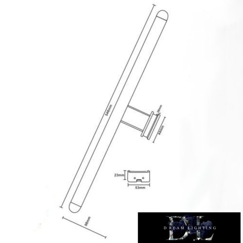 UNIVERSO Furniture-mounted lamp 12w 960lm CCT 546x98mm