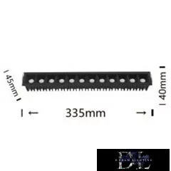 UNIVERSO recessed spotlight 24W 2200lm 4000k 34° IP20 335mm black