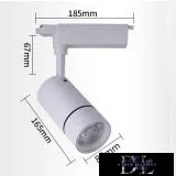 UNIVERSO Single-phase rail lamp 30w 2700lm 6500k Ra≥90 30° white
