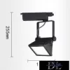 UNIVERSO Single-phase track lamp 30w 2700lm 6500k Ra≥90 90° black