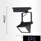 UNIVERSO Single-phase track lamp 30w 2700lm 6500k Ra≥90 90° black