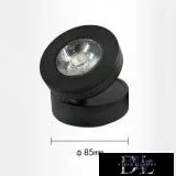 UNIVERSO Wall-mounted spotlight 7w 600lm 3000k IP20 black