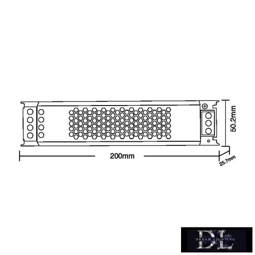 UNIVERSO Slim metal housing power supply DC:24V 200W 8.3A IP20